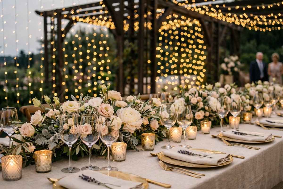 Elegant event table setting